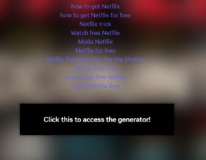 Free Netflix account Generator