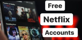 Free Netflix accounts by Techfilx